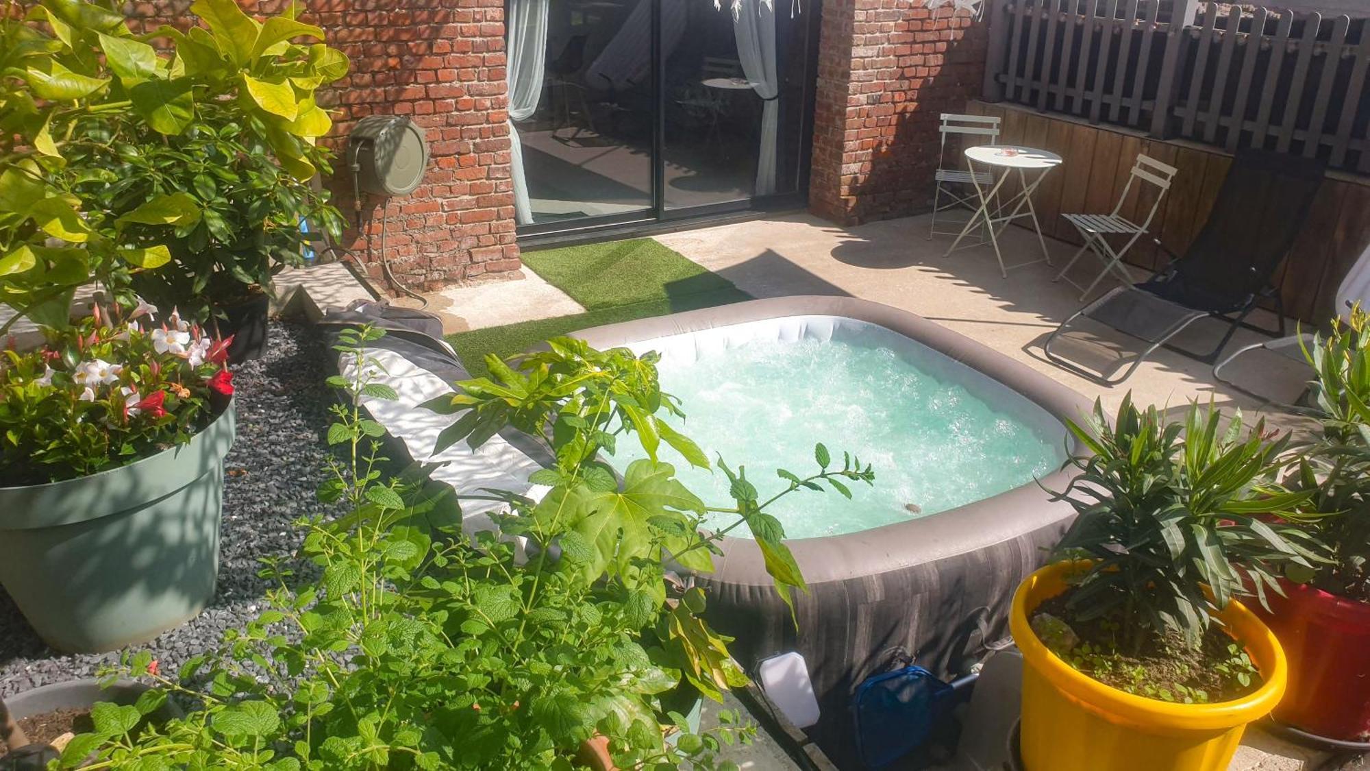 Awoingt Gary Suite - Studio Cosy, Spa Et Jardin Privatif A 4 Min De Cambrai מראה חיצוני תמונה
